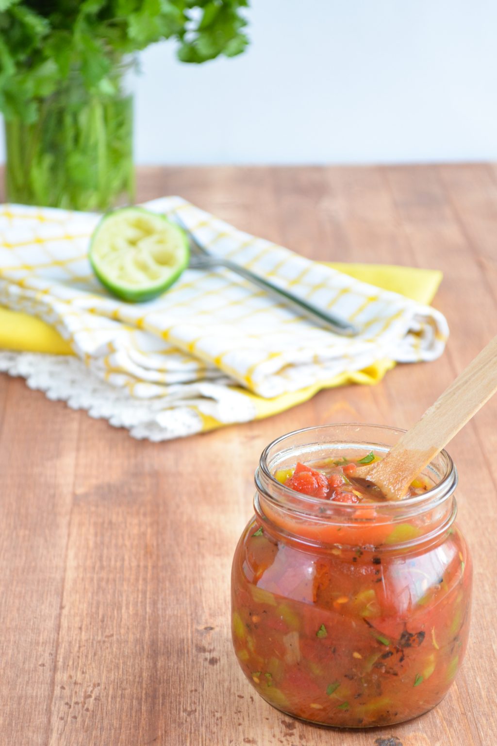 Rotel Substitute {Homemade Green Chilies and Tomatoes}