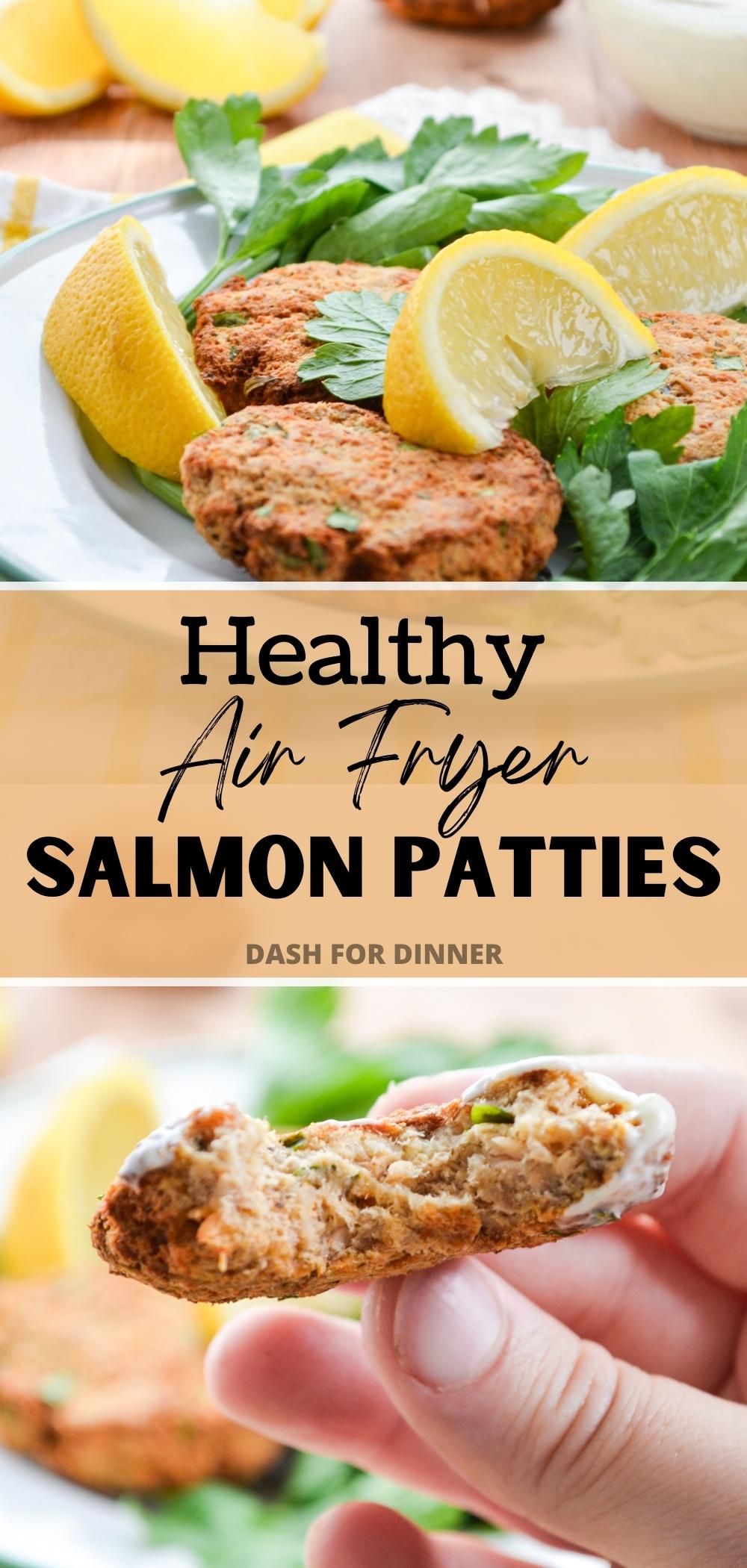Air Fryer Salmon Patties Using Canned Salmon - Dash for Dinner