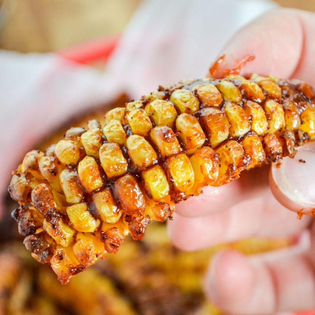 Air fryer corn ribs