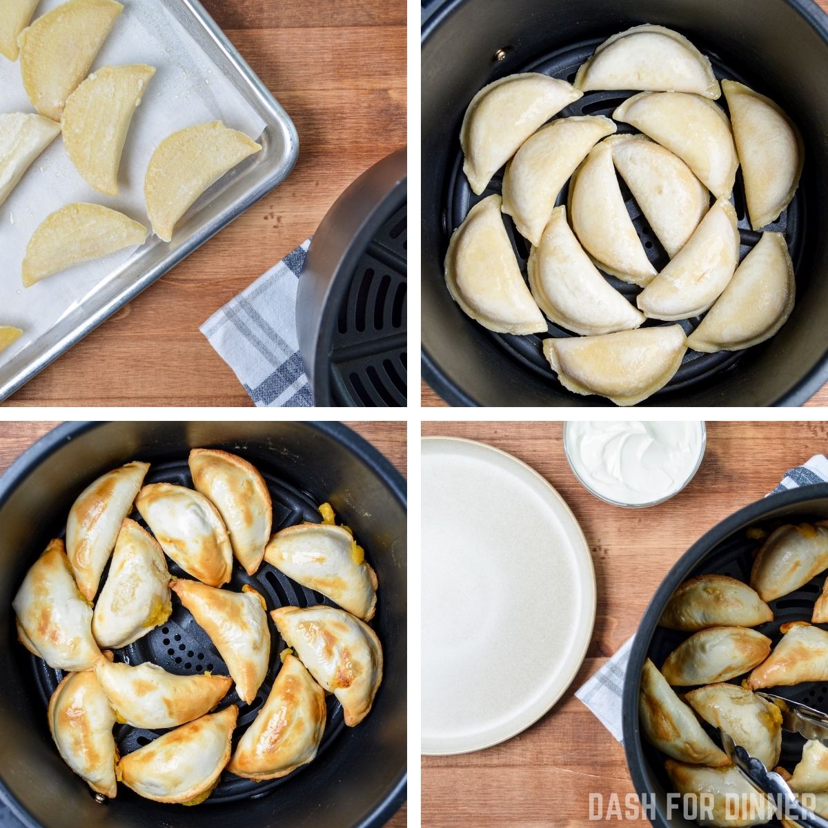 How to make frozen pierogies in the air fryer.