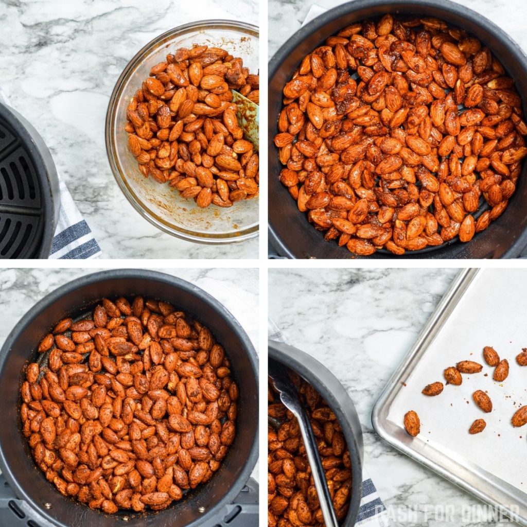 Easy Air Fryer Roasted Almonds {Savory and Smoky} Dash for Dinner