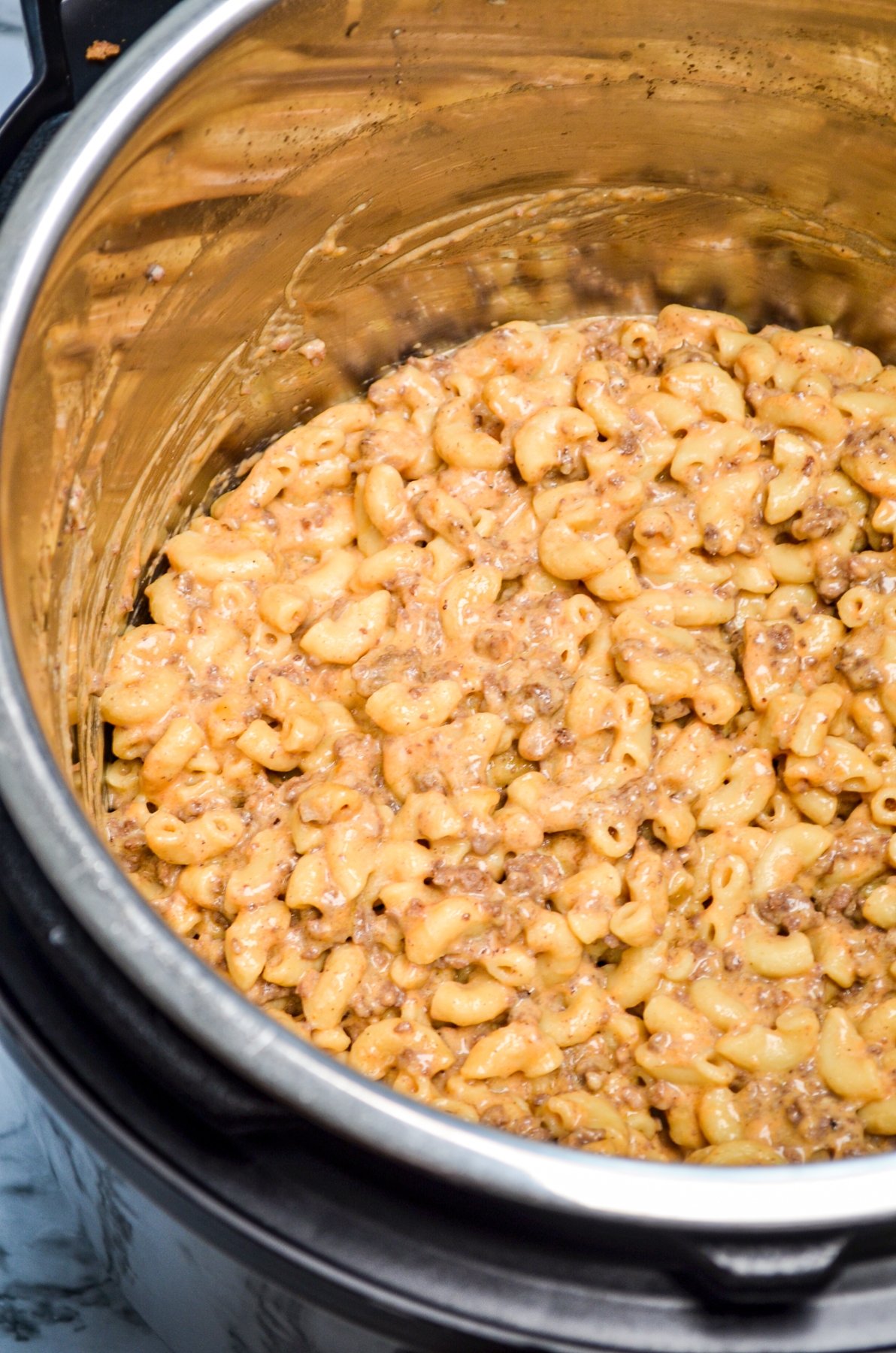 Homemade hamburger helper in the Instant Pot