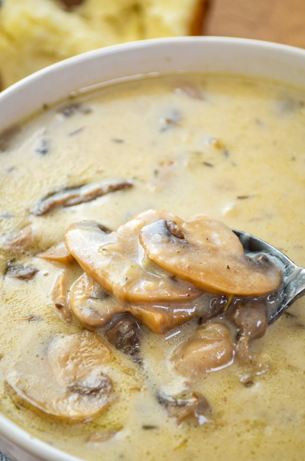 Instant Pot Creamy Mushroom Soup - Dash for Dinner