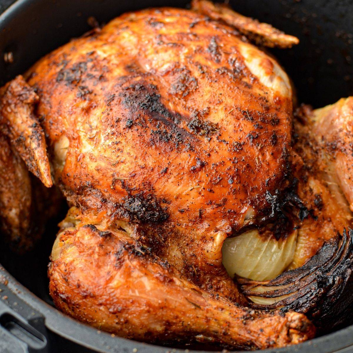 Air Fryer Whole Chicken - Belle of the Kitchen