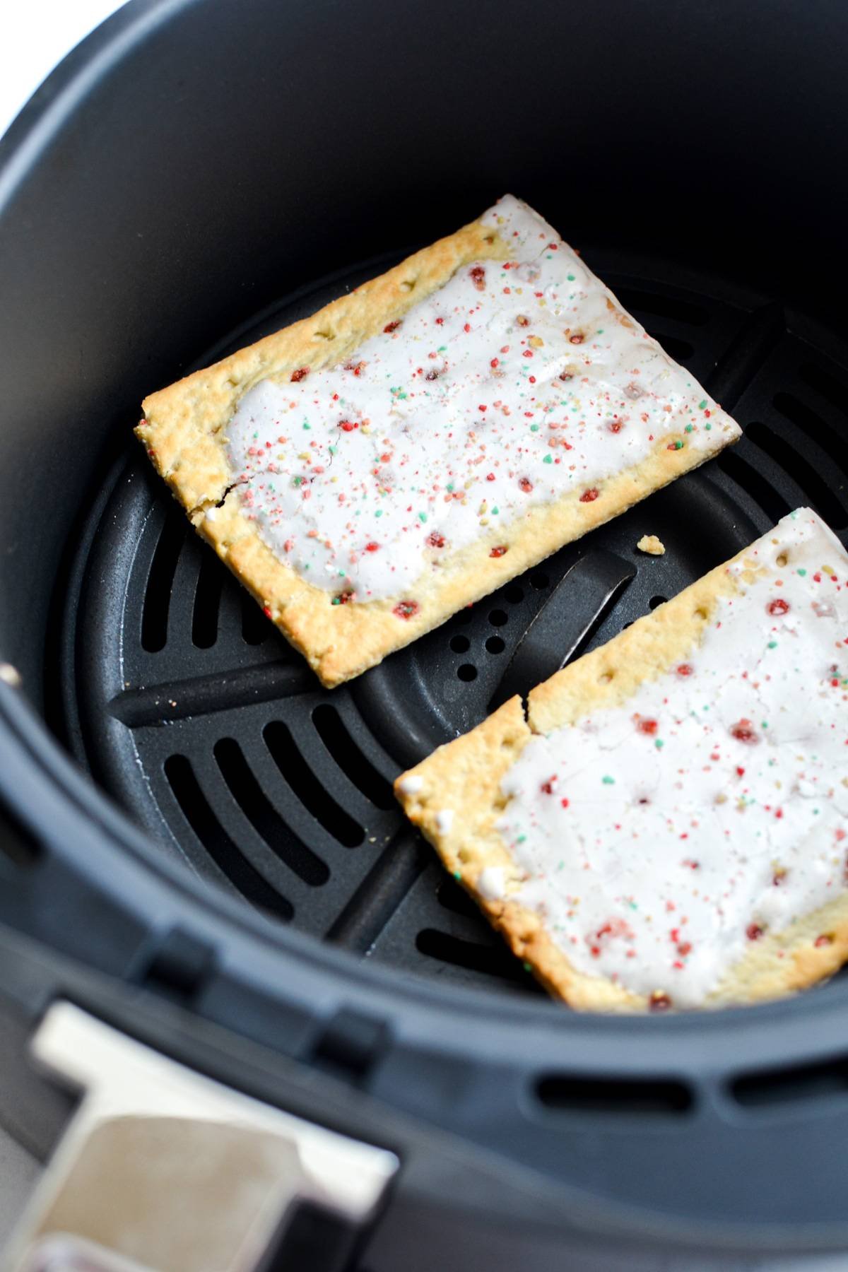 Pop tarts that have been cooked in the air fryer.