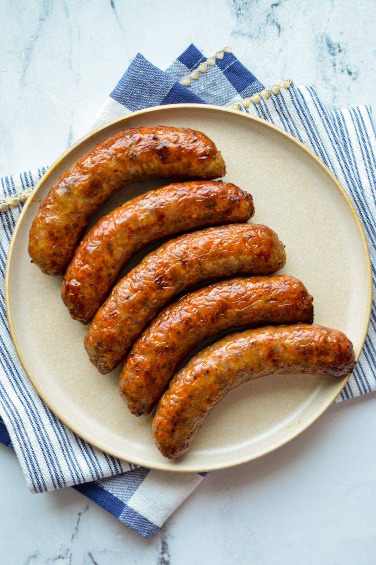 Easy Air Fryer Italian Sausages - Dash for Dinner