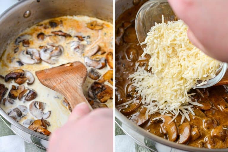 Creamy Spinach and Mushroom Chicken - Dash for Dinner