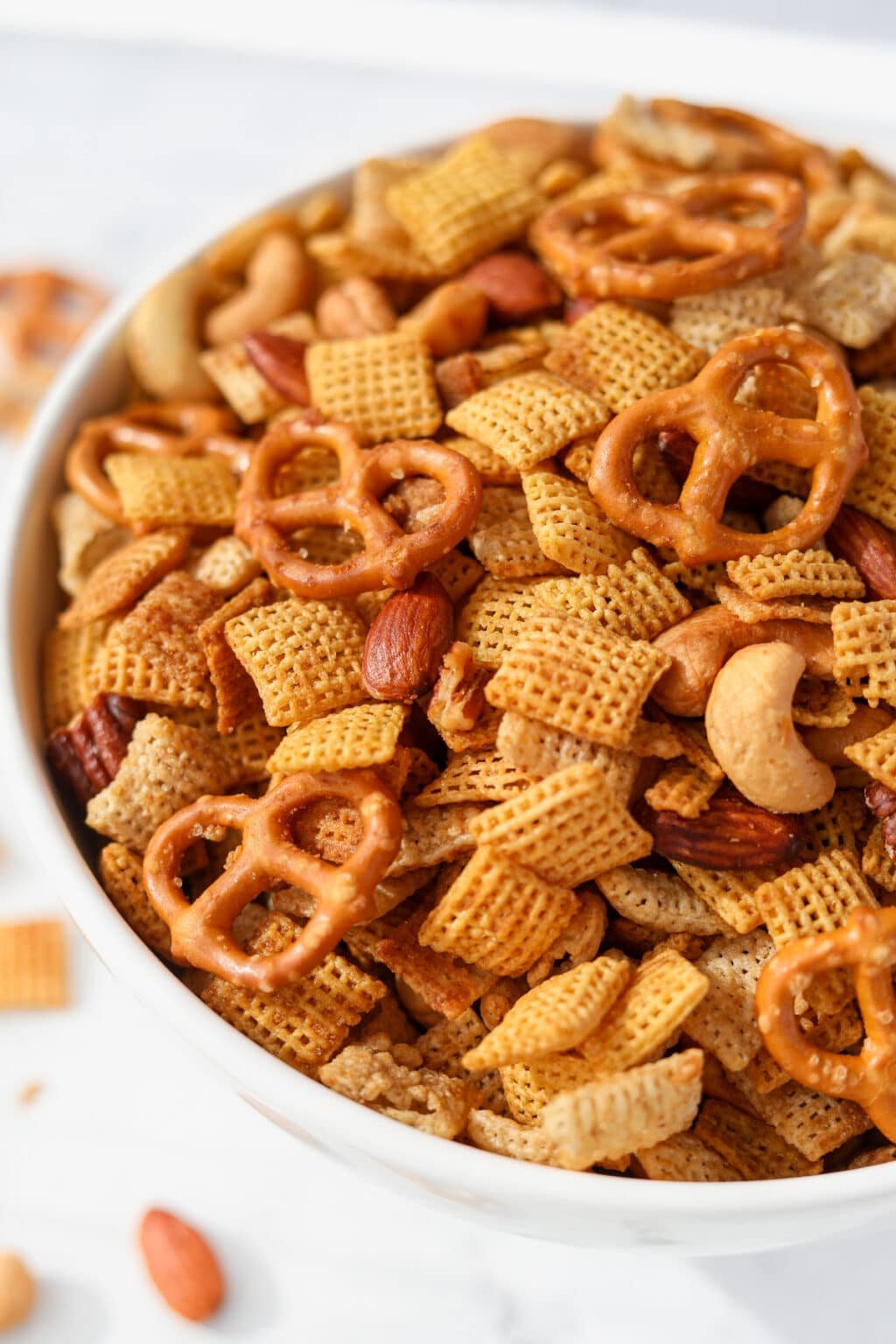 Homemade Gluten Free Chex Mix (Easy Snack Mix Recipe)