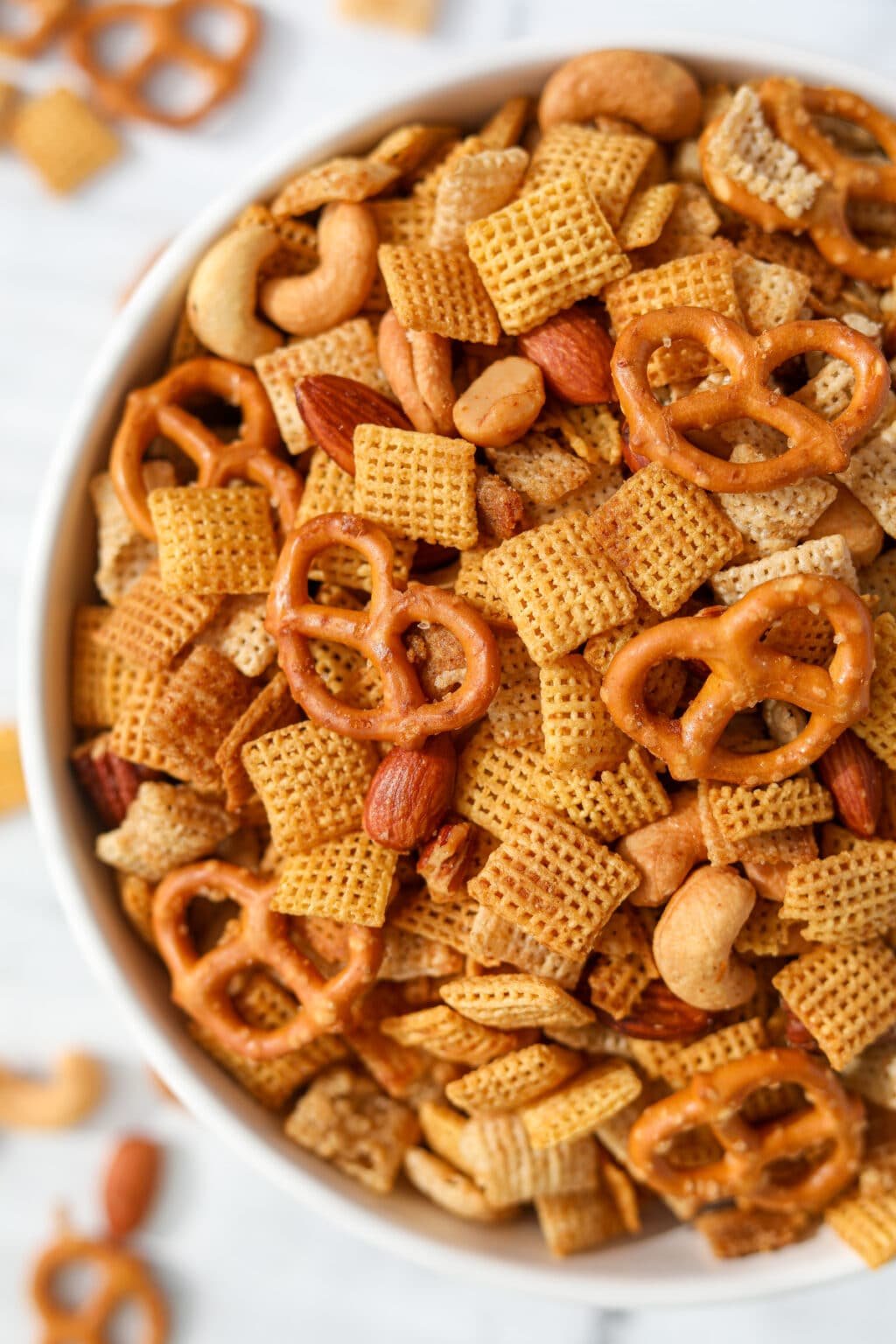 Homemade Gluten Free Chex Mix (Easy Snack Mix Recipe)
